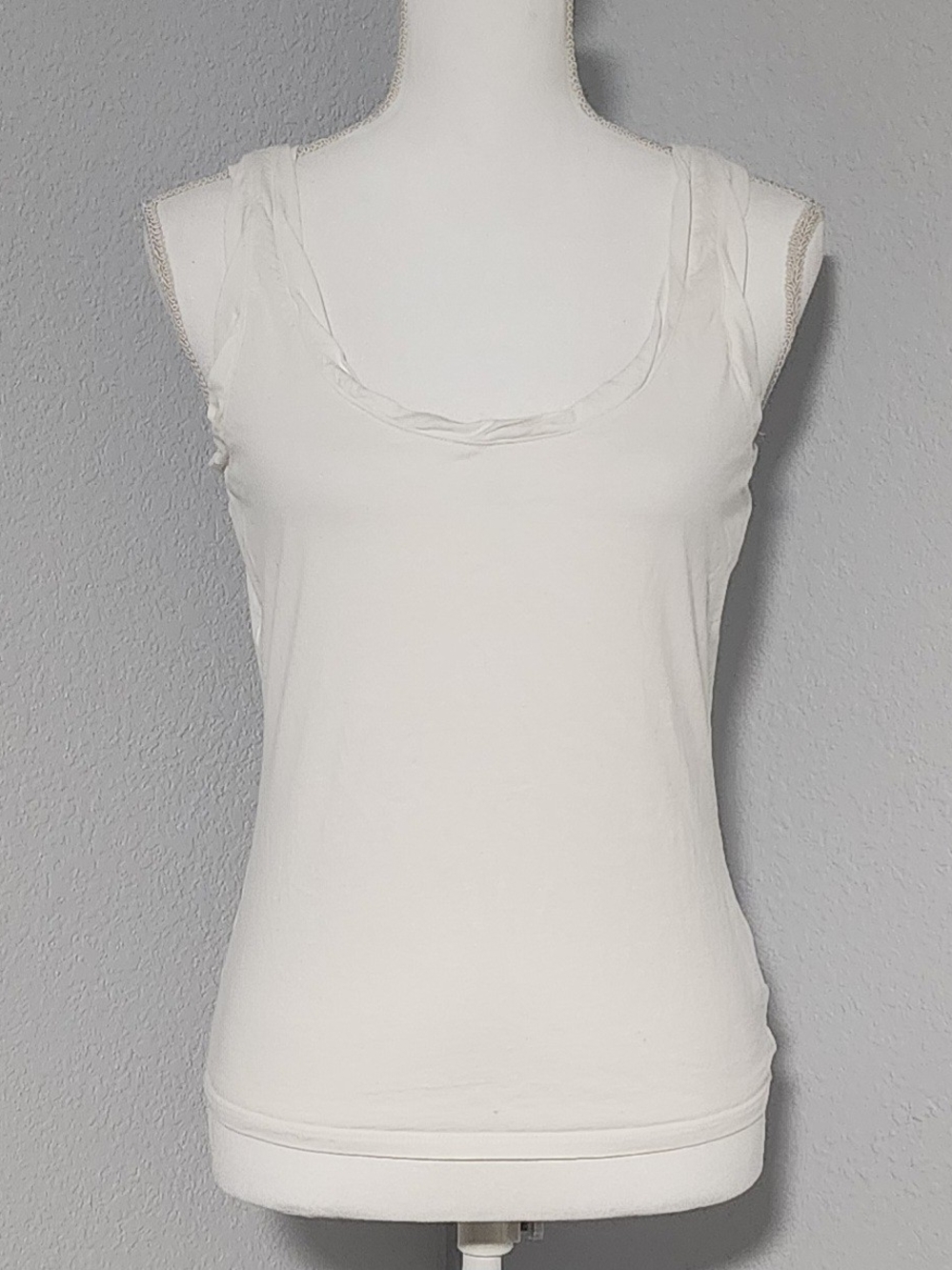 Vintage Y2K GAP 100% Cotton White Sleeveless Tank Womens Size Small